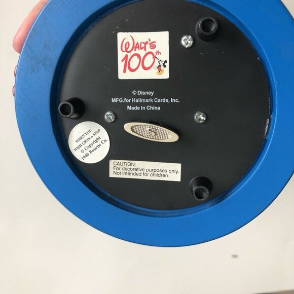 Hallmark’s WALT DISNEY 100th Musical Birthday Snow Globe Minnie Mickey - Picture 4 of 8